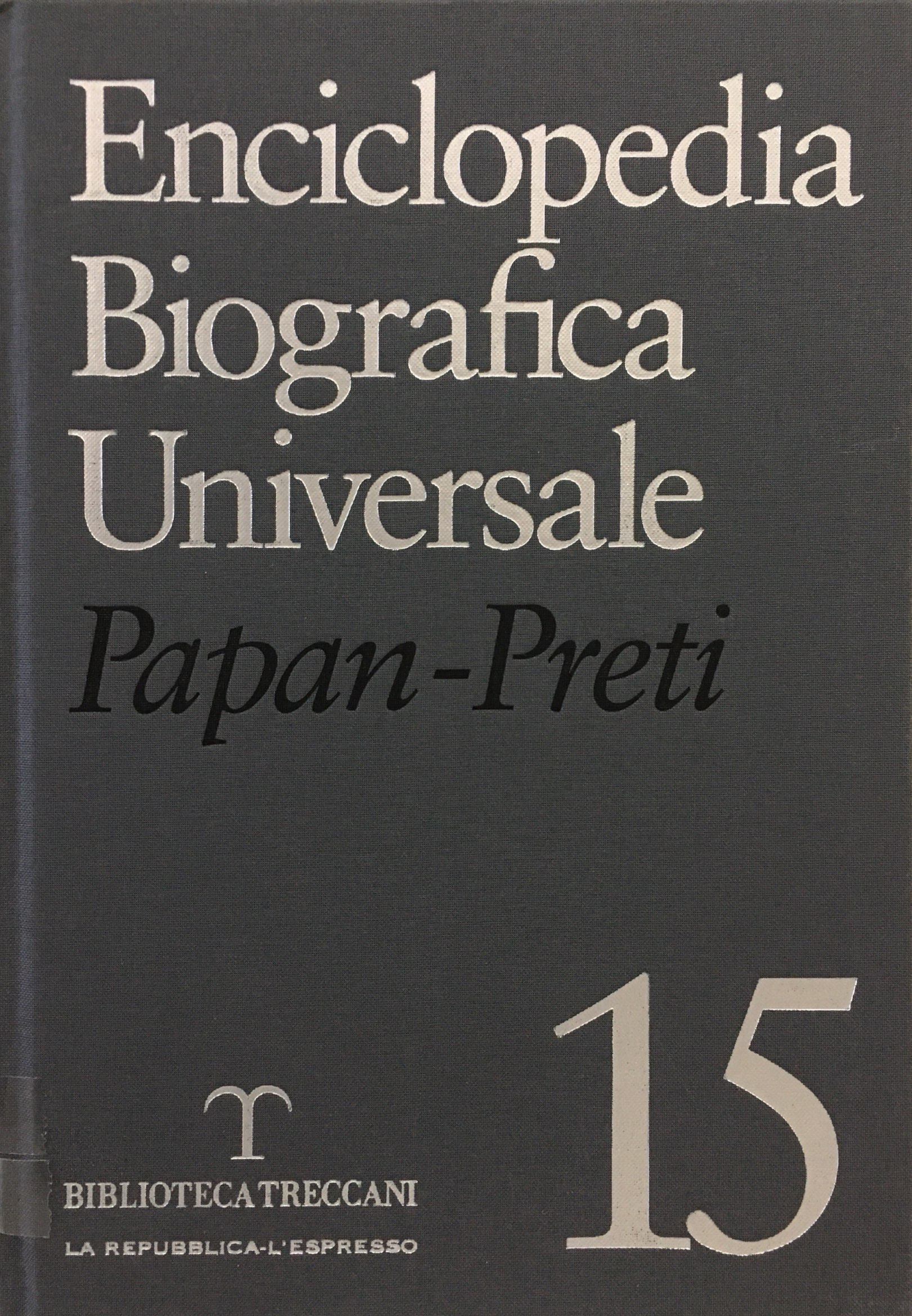 ENCICLOPEDIA BIOGRAFICA UNIVERSALE VOLUME 15
